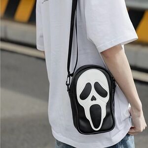 SCREAM Black and White Crossbody Bag